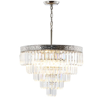 Wyatt 12" Crystal LED Chandelier - JONATHAN Y